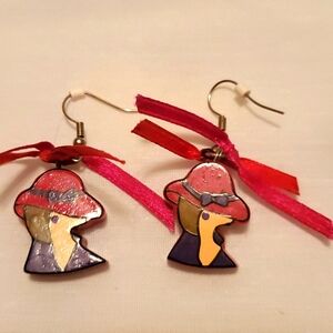 Red Hat earrings
